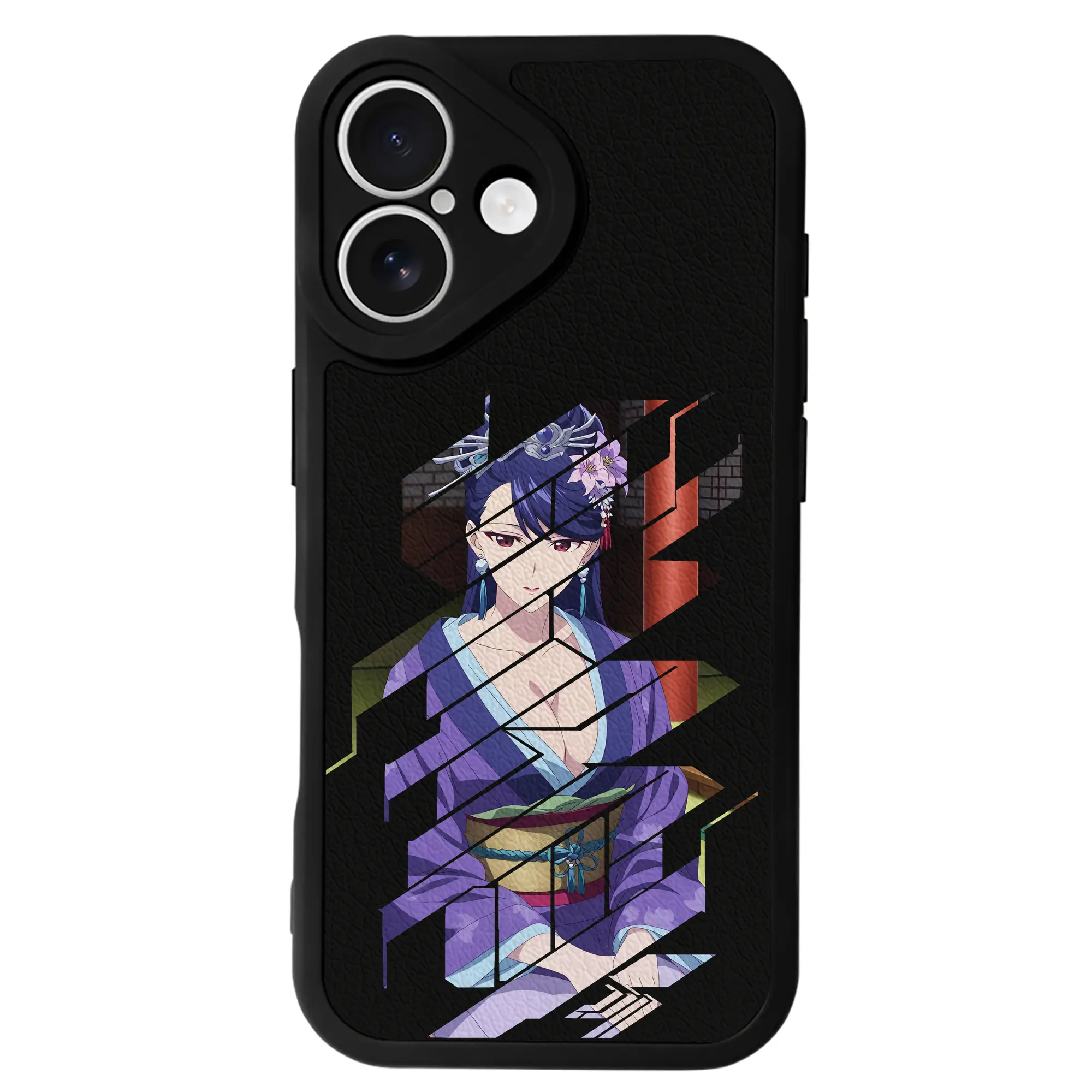 薬屋のひとりごと グッズ,梨花妃 - IPhone 16シリーズ対応 ・ シリコンスマホケース ・ レザー調 ・ 高精度フィット ・ 耐衝撃 ・ ワイヤレス充電対応 ・ 精密カット